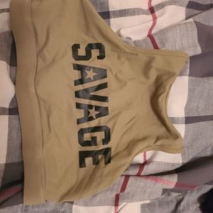 Savage barbell sports bra